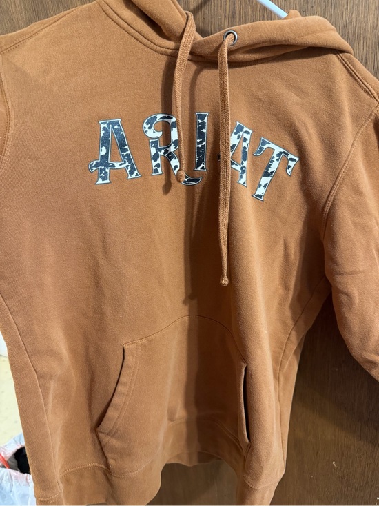 Ariat Tops - Ariat Rust Brown Hoodie with Contrasting Logo